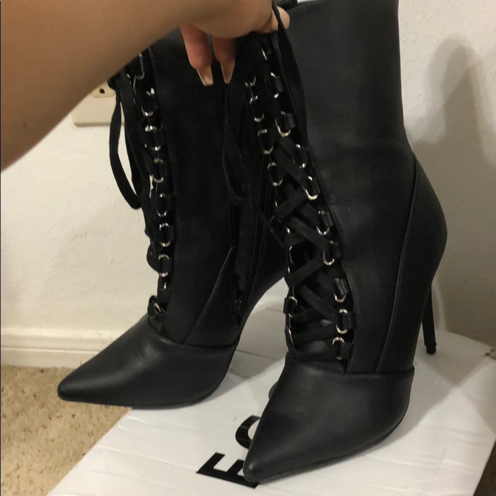 BRAND NEW EGO LACE UP BOOTIES